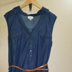 Casual Jean dress with belt